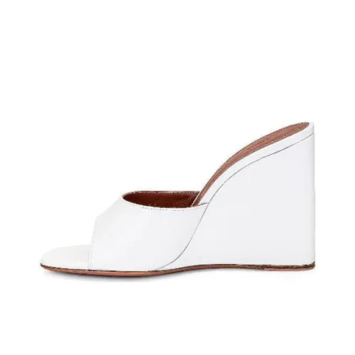 AMINA MUADDI Rubber Slide Тапочки 9,5 см Женские Белые