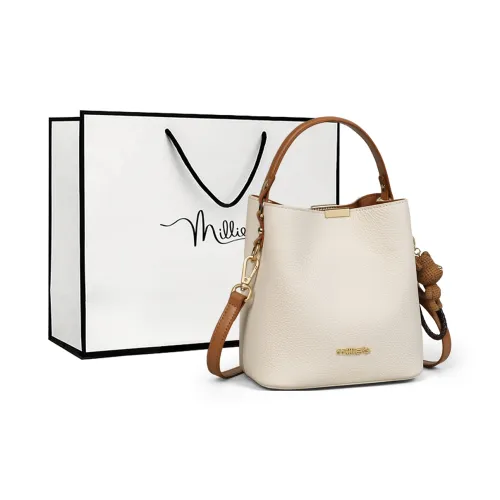 MILLIE'S Сумка из коровьей кожи с синтетической кожей сумка через плечо сумка на плечо стандартная женская цвет экрю