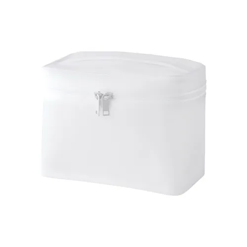 MUJI Смола Makeup Bag Мешок для хранения Трубы Унисекс Белый