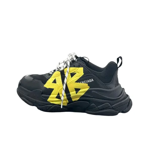 Balenciaga Triple S Tape Type Низкий Топ Повседневная Обувь Мужская Черная