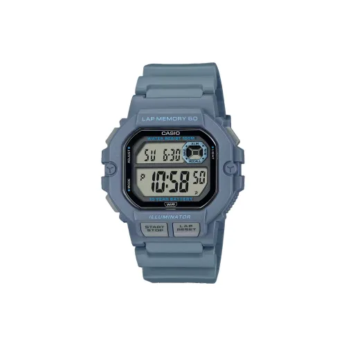 CASIO Standard Series Кварцевый механизм Смольный ремешок Часы Мужские Циферблат Серый