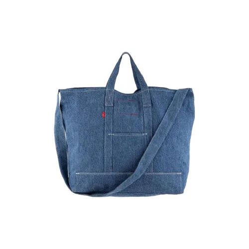 Levi's Хлопок Тоут Сумка Сумка для покупок Сумка Сумка через плечо Сумка через плечо Стандартная Унисекс Джинсовый синий
