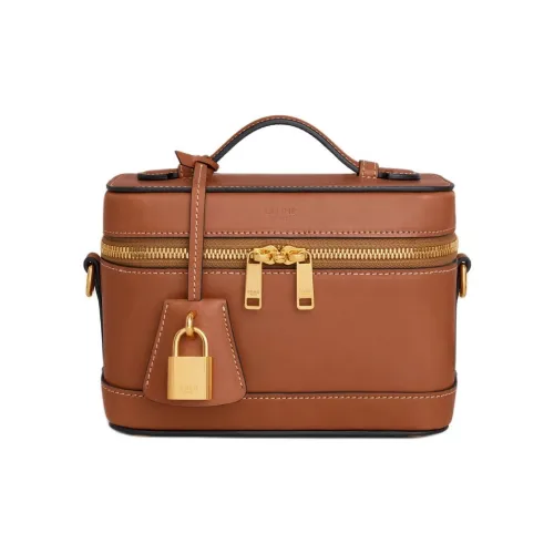 CELINE Телячья кожа Сумка через плечо Сумка Женская Коричневая