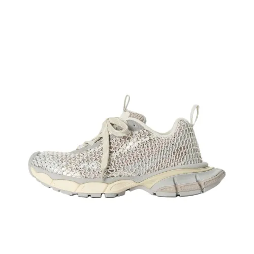 Balenciaga 3XL Рыболовная сеть Низкий Топ Толстая Подошва Кроссовки Мужские Серые