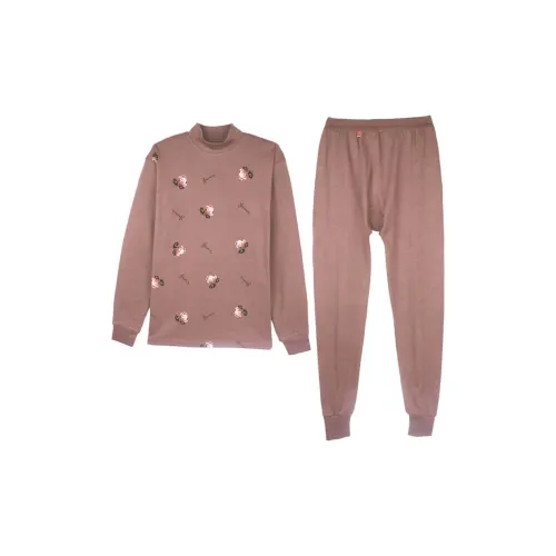 Cotton Gene Термический Комплект Женский Кофейный