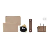 Темно-коричневые ежедневные прокладки + войлочная двойная подкладка + пушистый шарм