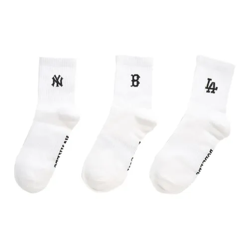 MLB Бостон REDSOX Нью-Йорк YANKEES Лос-Анджелес Доджерс Носки до щиколотки Унисекс 3 упаковки Экрю