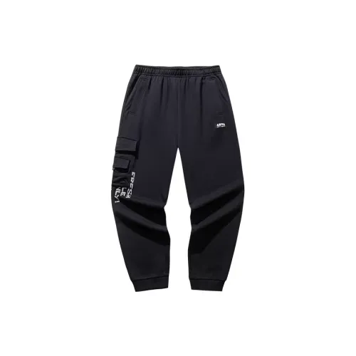 ANTA Sports Lifestyle Collection Lifestyle Collection Вязаные тренировочные брюки Мужские Основной черный