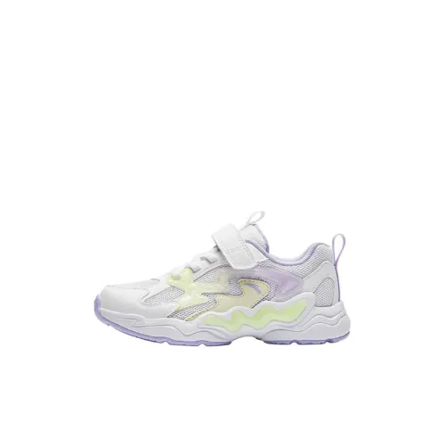 Antakids Slip-resistant Abrasion-resistant Low Top Kids Lifestyle Shoes White Gray Baby Антакидс Слип-резистентный Аbrasion-resistant Низкий Топ Детские Lifestyle Обувь Белый Серый Малыш