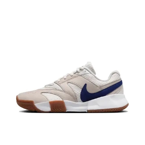 Nike Court Lite 4 Устойчивые к истиранию Дышащие Поддерживающие Низкие Кроссовки для тенниса Женские Белые