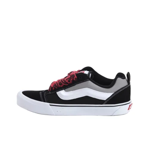 Vans Knu Skool Скейтборд Кроссовки Низкие Черные Красные Унисекс