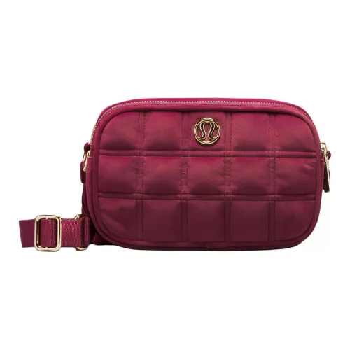 lululemon Флисовая ткань Camera Сумка Сумка через плечо Обычный Женский Бордовый