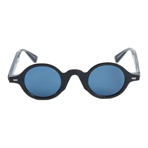 KENZO Ацетат Круглые Солнцезащитные очки Мужские Черные