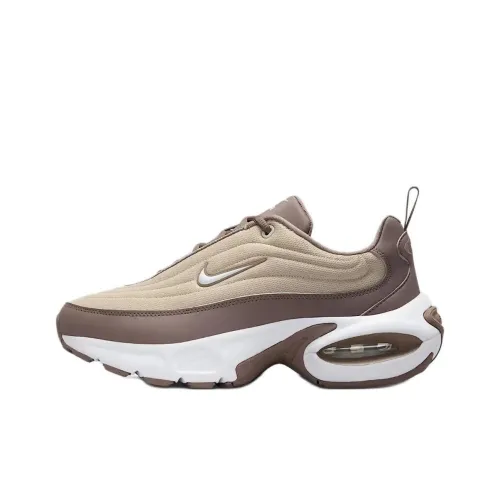 Nike Air Max Portal Устойчивый к истиранию Низкий Топ Толстая Пена Повседневные Беговые кроссовки Женские Коричневый