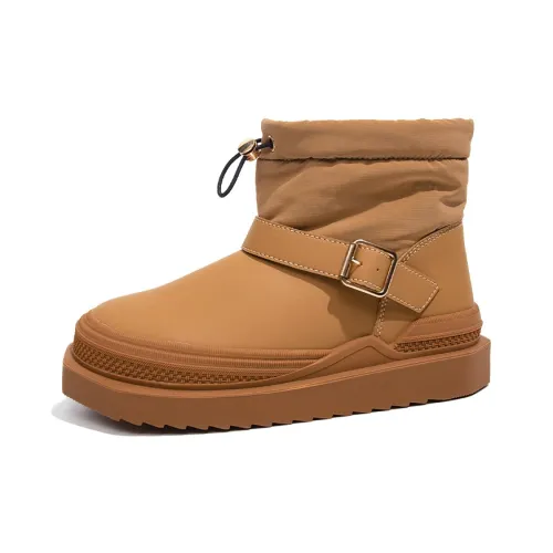 Warrior Теплоизоляционное покрытие увеличивающее высоту устойчивое к истиранию противоскользящее ботинки для снега женские длина до щиколотки цвет КАМЕЛ