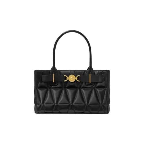 VERSACE Medusa '95 Lambskin Tote Bag Shopping Bag Shoulder Bag Handbag Medium Women's Black