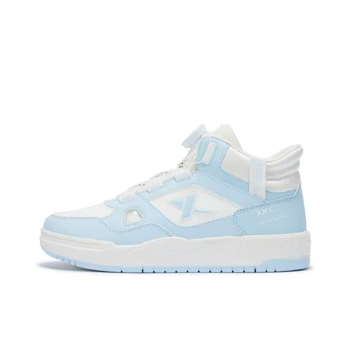 XTEP Детские Скейтбординги High Top Парусный Белый Рябь Синий Унисекс