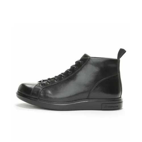 MoonStar Мужские повседневные туфли High Top Черные Мужские