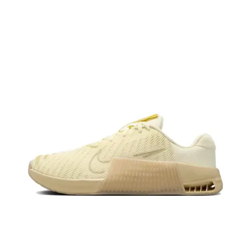 Nike Metcon 9 Slip-Resistant Abrasion-Resistant Low-Top Training Shoes Women's Beige Yellow Найк Меткон 9 противоскользящие устойчивые к истиранию низкие кеды для тренировок женские бежево-желтые