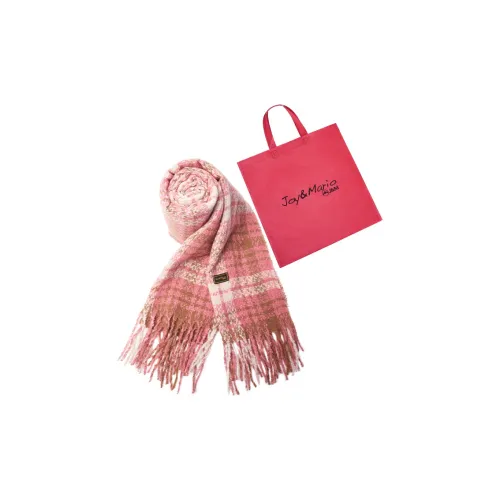 Joy Mario Полиэстер Трикотаж Шарфы Унисекс Дофаминовая Одежда Розовый