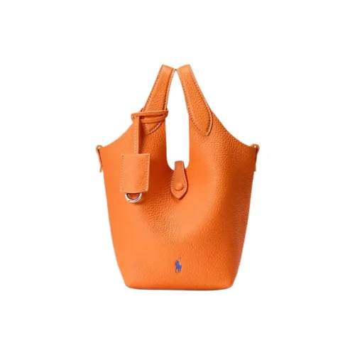 Polo Ralph Lauren Кожа Сумка Маленькая Женская Оранжевая