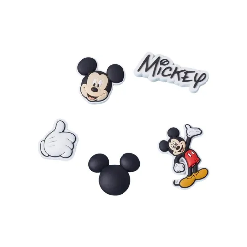 Crocs ПВХ Аксессуары для обуви Унисекс Черный Белый