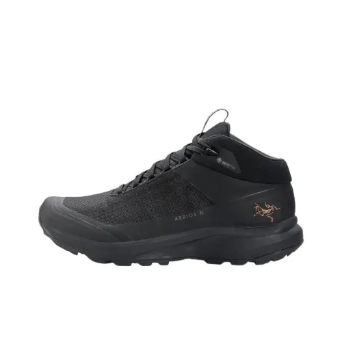 Arcteryx Aerios FL Устойчивый к истиранию Водонепроницаемый и Дышащий Поддержка Сцепление MID Топ Походная обувь Женская Черная