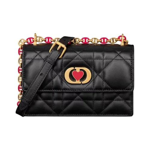 DIOR Miss Caro Sheepskin Сумка через плечо Мини Женская Черная