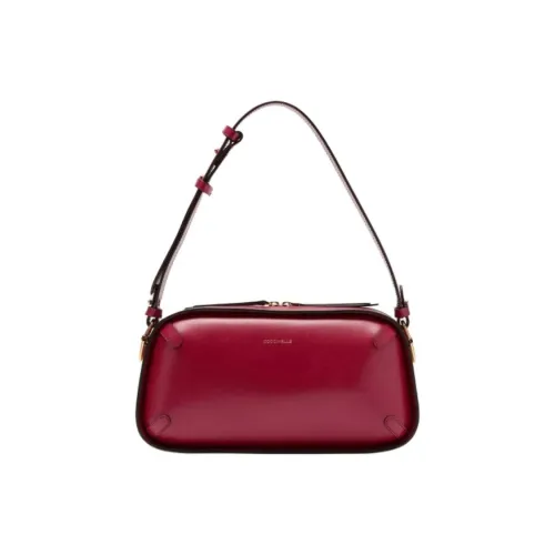 COCCINELLE GRAIN LEATHER Сумка через плечо Средняя Женская Бордовая
