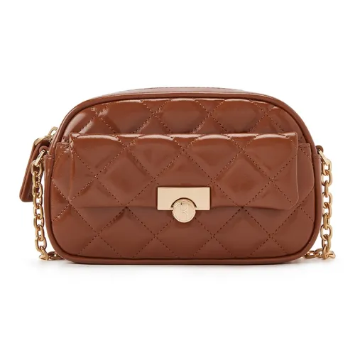 ELLE Коровья кожа Через плечо Седло Чехол для телефона Сумка на плечо Обычный Женский Многоцветный