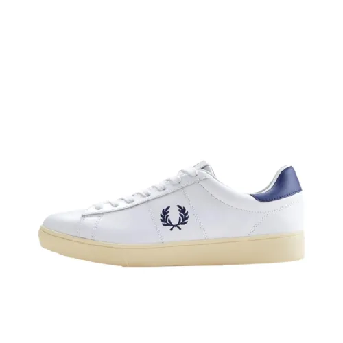 FRED PERRY Collaboration Spencer Устойчивые к истиранию Низкие Кроссовки для скейтбординга Мужские Белые