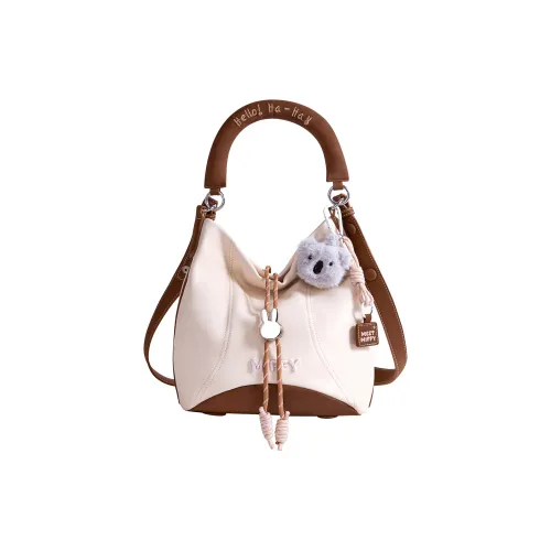 MIFFY PU (полиуретан) Ведрообразная сумка Сумка через плечо Сумка для женщин Хаки Деним синий