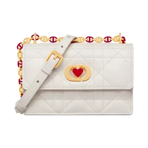 DIOR Miss Caro Sheepskin Сумка через плечо Мини Женская Молочный Белый