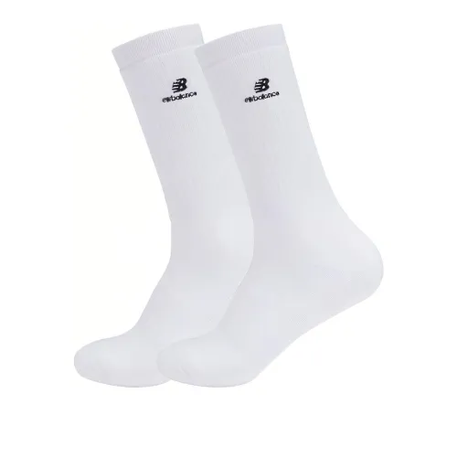 New Balance совместный бренд 2 пачки белые мужские носки MID до икры