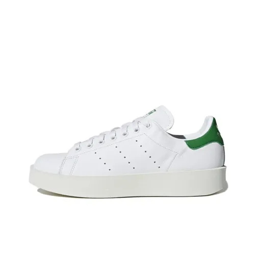 Adidas Originals Stan Smith Bold Покрытие Slip-Resistant Низкие Кроссовки для скейтбординга Женские Белые
