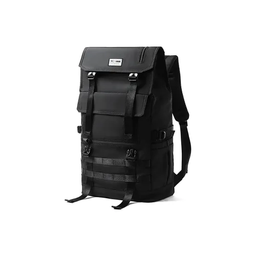 SEPTWOLVES Ткань Городской техвир Альпинизм Устойчивый к истиранию Водоотталкивающий Рюкзак QPL Стандартный Унисекс Черный