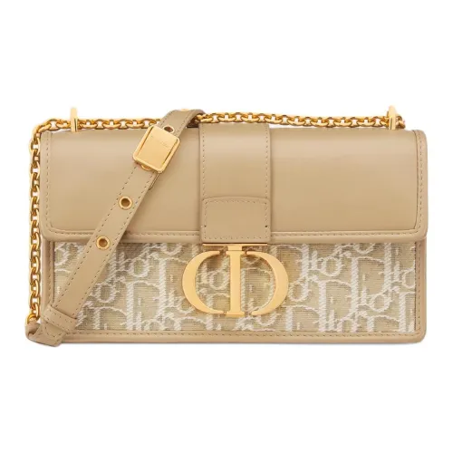 DIOR 30 Montaigne Хлопок Сумка через плечо Женская Естественный