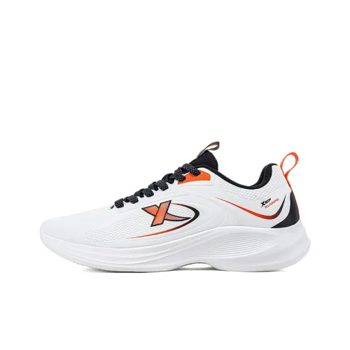 XTEP Амортизация Водонепроницаемый Низкий Топ Беговые кроссовки Мужские Белый Оранжевый