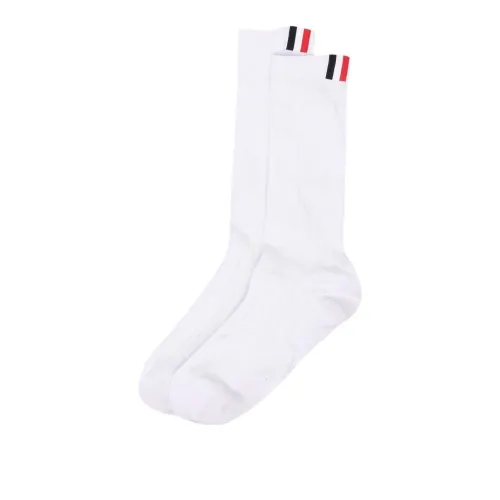 THOM BROWNE Белые Унисекс Колено Высокие Носки