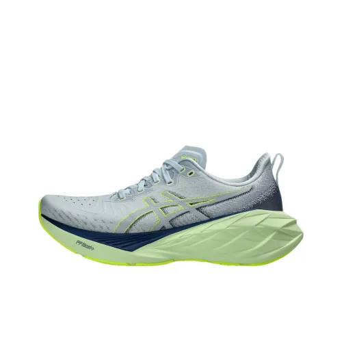 Asics Novablast 4 Low Топ Беговые кроссовки Женские Серый Синий