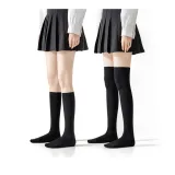 Black, 1 Pack (Носки выше колена 48 см + Носки до икры 32 см)