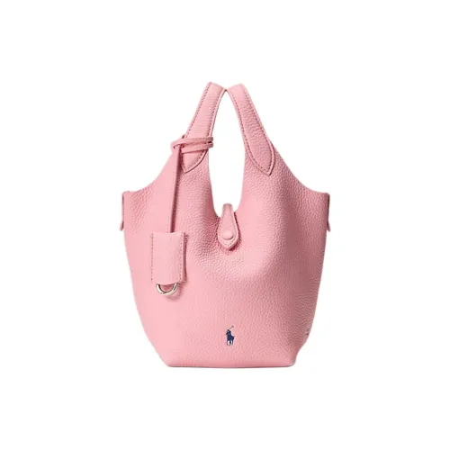 Polo Ralph Lauren Кожа Одно плечо Сумка Маленькая Женская Хлопковая Конфетно-Розовая