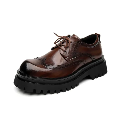 DUNNU Повседневные кожаные туфли с низким верхом мужские