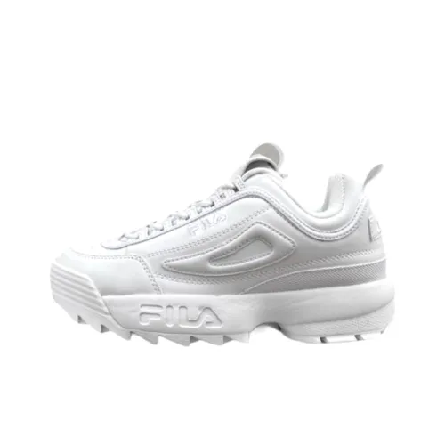 FILA Disruptor 2 Износостойкий и Легкий Низкий Топ Повседневная Обувь Женская Белая