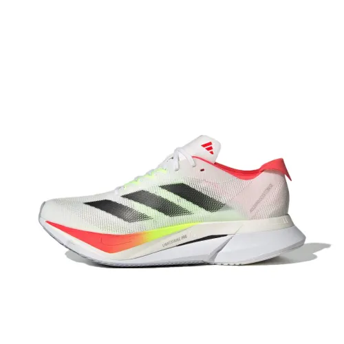 Adidas Adizero Boston 12 Беговые кроссовки Низкий Топ Белый Женский