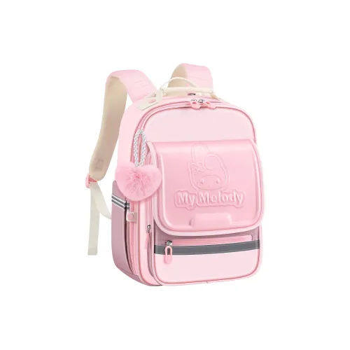 Sanrio Artificial Leather Polyester Double Shoulder Student Backpack Regular Baby Princess Pink