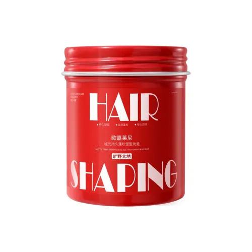 OUJIALAINI Матовый Формирование Естественный Длинный Твердый Холст Волосы Глина Хаарспрей Длинный Твердый Объемный Стайлинг 100г Коробка