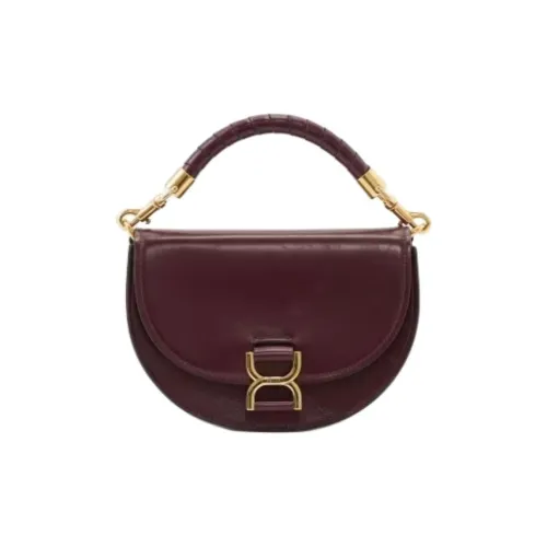 Chloe Кожа Одно Плечо Сумка Женская Темно-фиолетовая