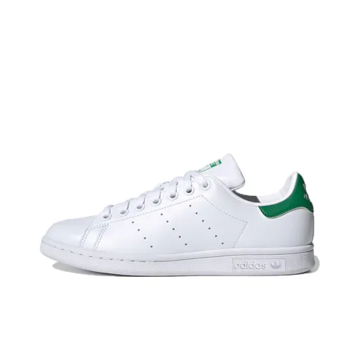 Adidas Originals Stan Smith Дышащий Низкий Топ Скейтборд Кроссовки Женские Белые Темно-Зеленые