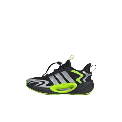 Adidas Galaxy Детские тренировочные кроссовки Low Top Черный/Металлический серебристый/Ярко-белый Kids